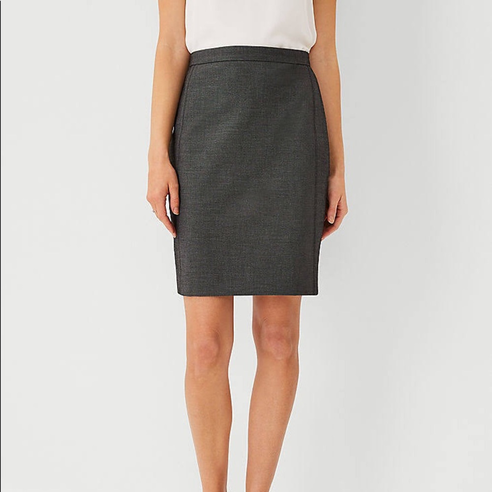 Ann Taylor pindot suit pencil skirt 6